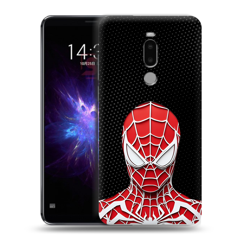 Силиконовый чехол на Meizu Note 8 с принтом человек паук spiderman Силиконовый чехол на Meizu Note 8 с принтом человек паук spiderman