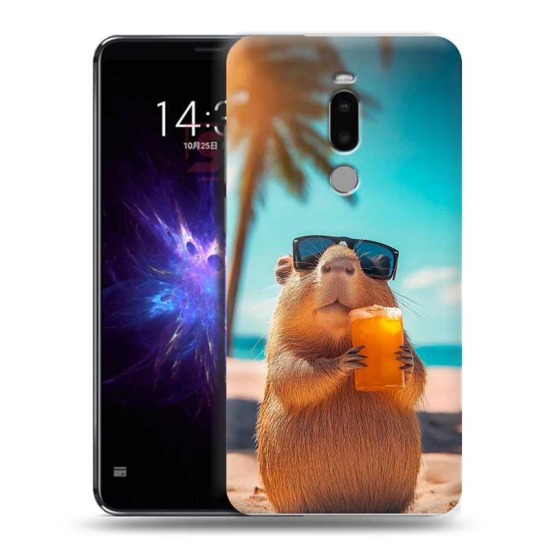 Силиконовый чехол на Meizu Note 8 с принтом Капибара Силиконовый чехол на Meizu Note 8 с принтом Капибара