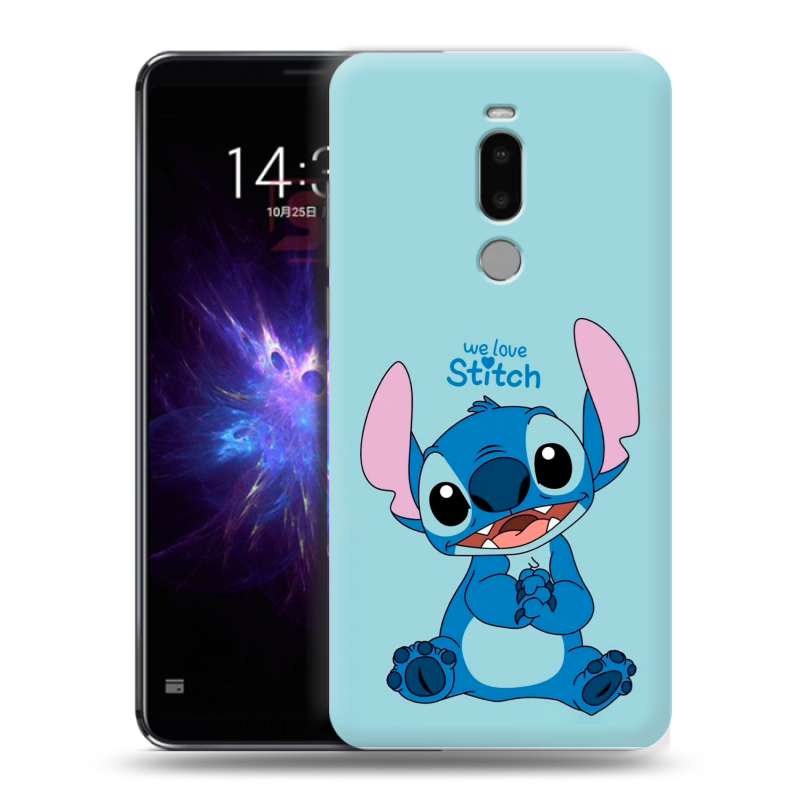 Силиконовый противоударный чехол на Meizu Note 8 с принтом Лило и Стич Силиконовый противоударный чехол на Meizu Note 8 с принтом Лило и Стич