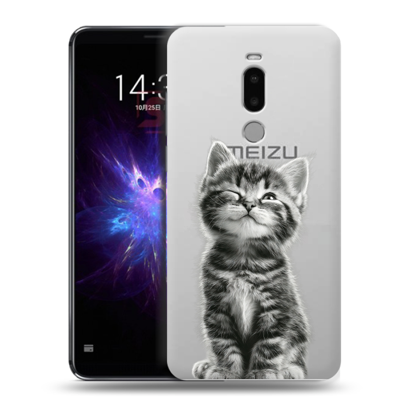 Силиконовый чехол на Meizu Note 8 с принтом Котенок Силиконовый чехол на Meizu Note 8 с принтом Котенок