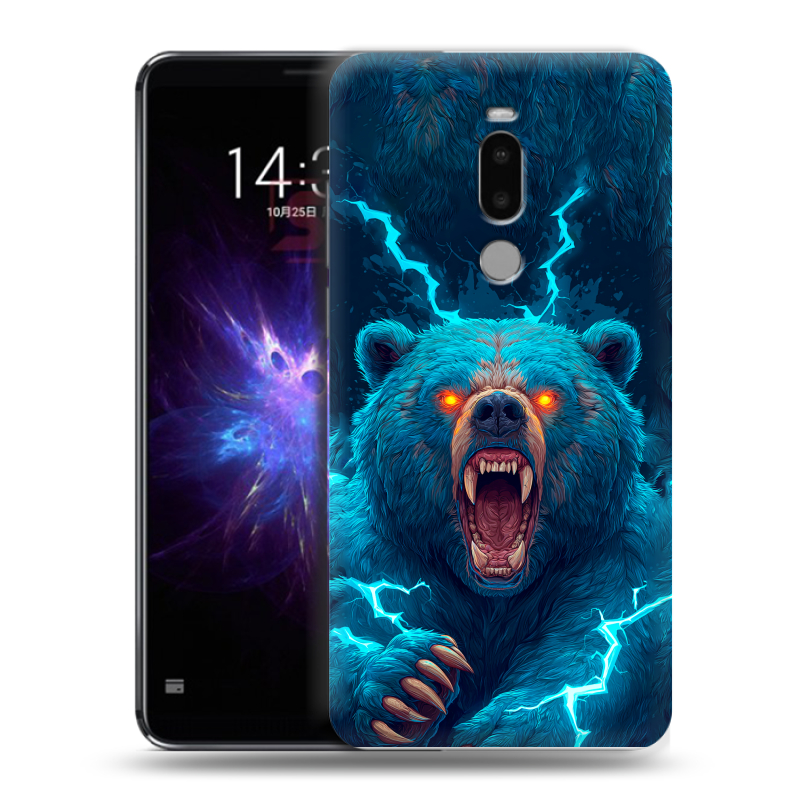 Силиконовый противоударный чехол на Meizu Note 8 с принтом Медведь Силиконовый противоударный чехол на Meizu Note 8 с принтом Медведь