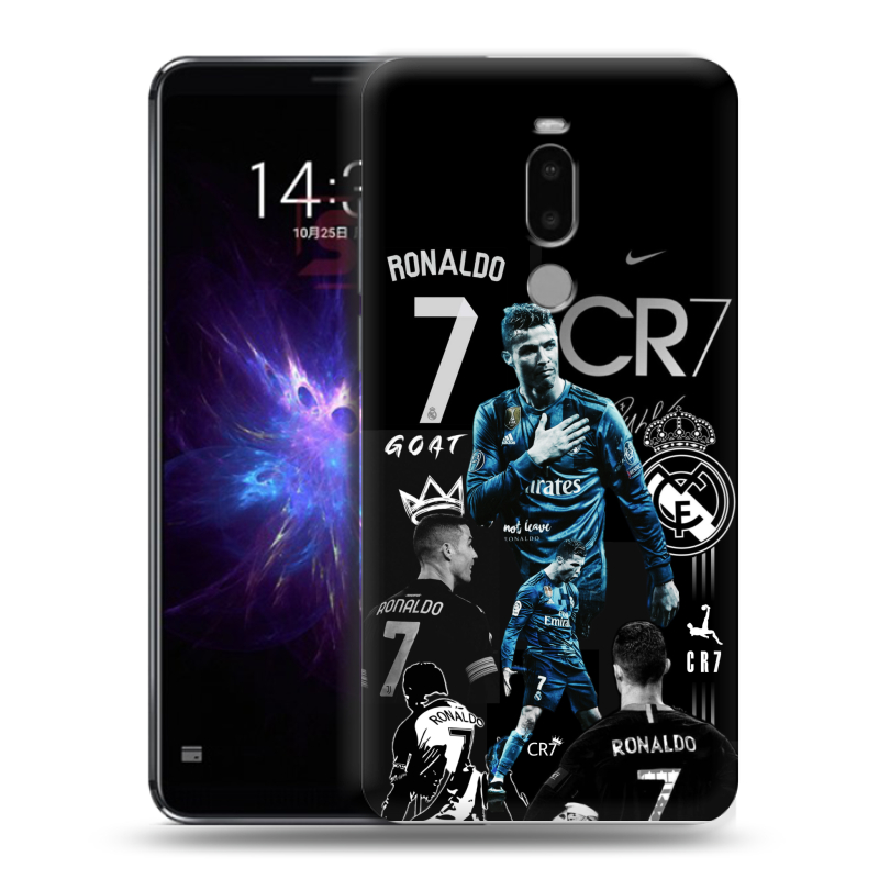 Силиконовый противоударный чехол на Meizu Note 8 с принтом Реал Роналдо Силиконовый противоударный чехол на Meizu Note 8 с принтом Реал Роналдо