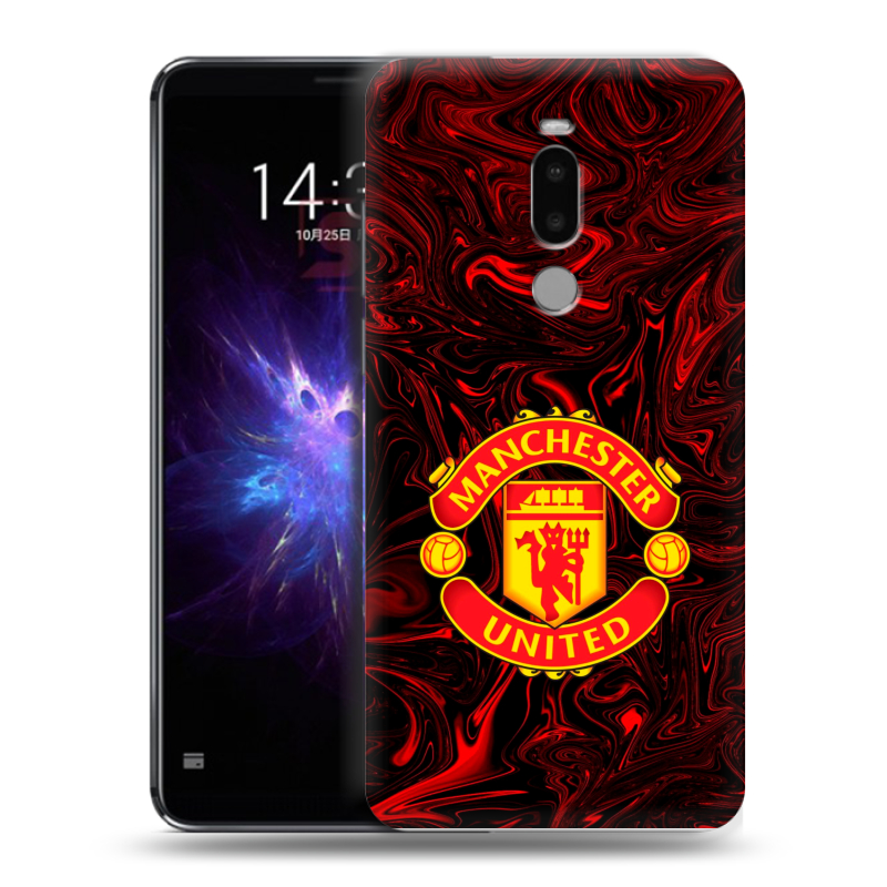 Силиконовый противоударный чехол на Meizu Note 8 с принтом Manchester United Силиконовый противоударный чехол на Meizu Note 8 с принтом Manchester United