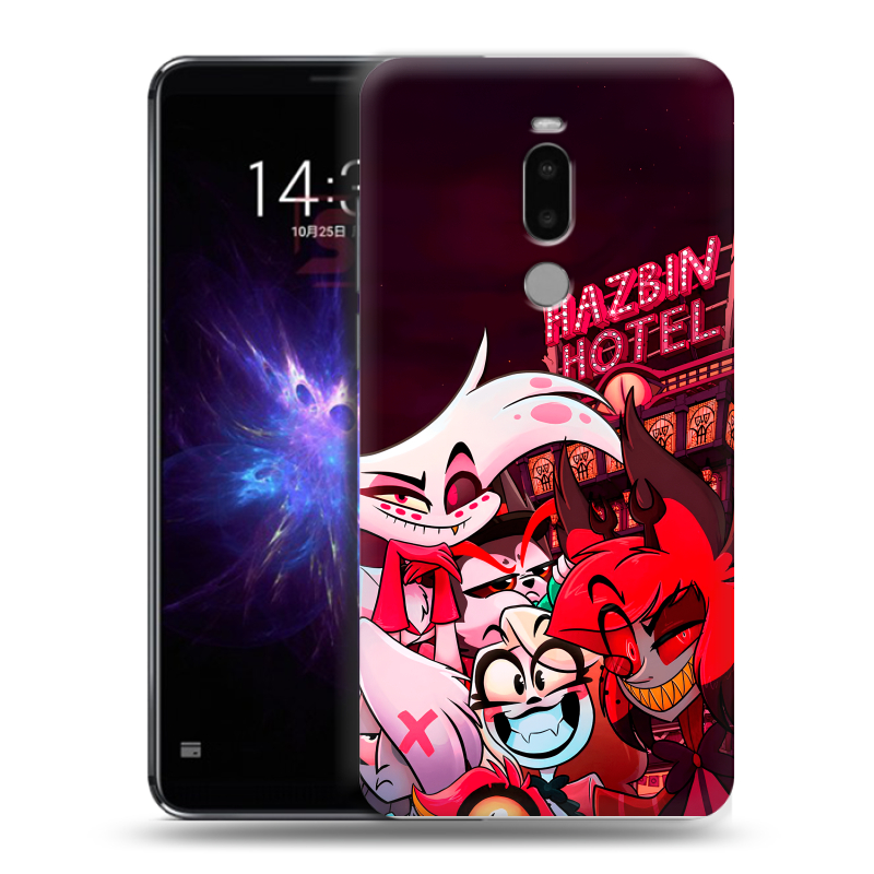Силиконовый противоударный чехол на Meizu Note 8 с принтом Hazbin Hotel Отель Хазбин Силиконовый противоударный чехол на Meizu Note 8 с принтом Hazbin Hotel Отель Хазбин