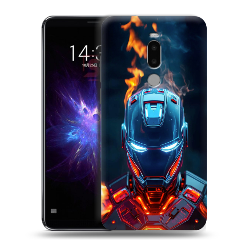 Силиконовый противоударный чехол на Meizu Note 8 с принтом IronMan Железный человек Силиконовый противоударный чехол на Meizu Note 8 с принтом IronMan Железный человек