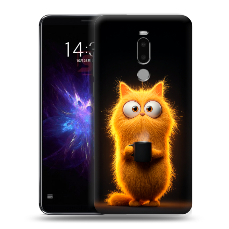 Силиконовый противоударный чехол на Meizu Note 8 с принтом Смешной кот Силиконовый противоударный чехол на Meizu Note 8 с принтом Смешной кот