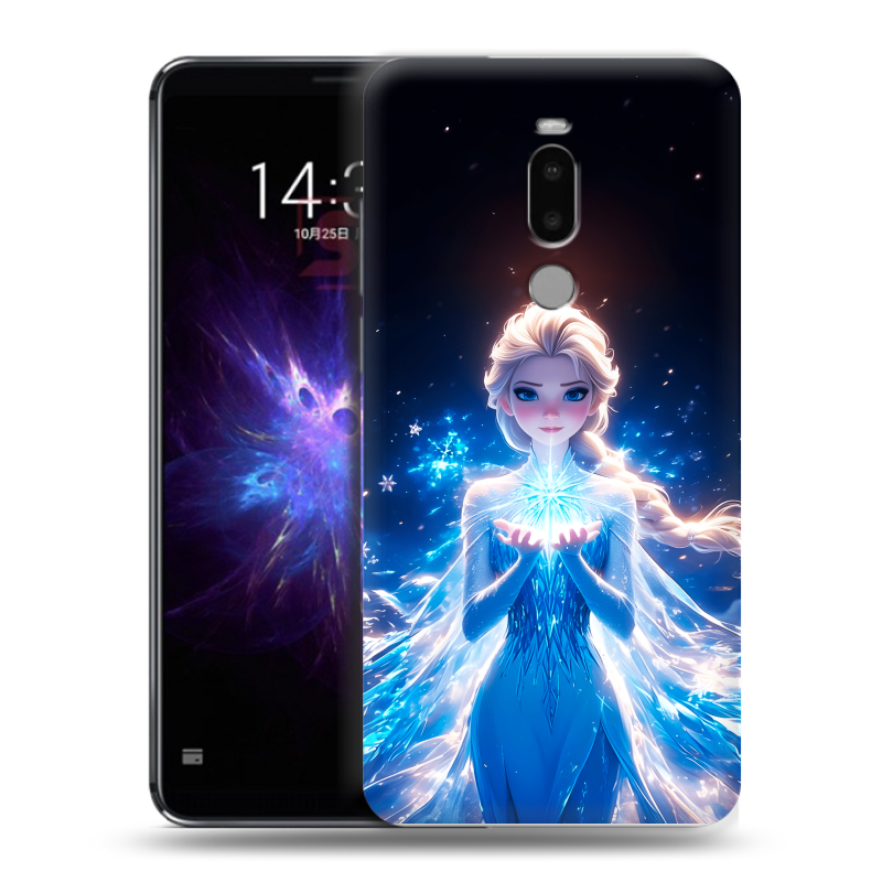 Силиконовый чехол на Meizu Note 8 с принтом Холодное сердце Frozen Силиконовый чехол на Meizu Note 8 с принтом Холодное сердце Frozen