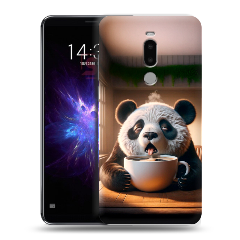 Силиконовый противоударный чехол на Meizu Note 8 с принтом смешная панда Силиконовый противоударный чехол на Meizu Note 8 с принтом смешная панда