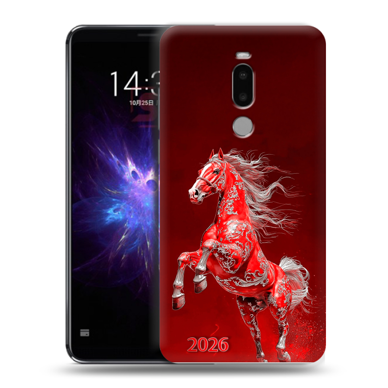 Силиконовый противоударный чехол на Meizu Note 8 с принтом Новый год Силиконовый противоударный чехол на Meizu Note 8 с принтом Новый год