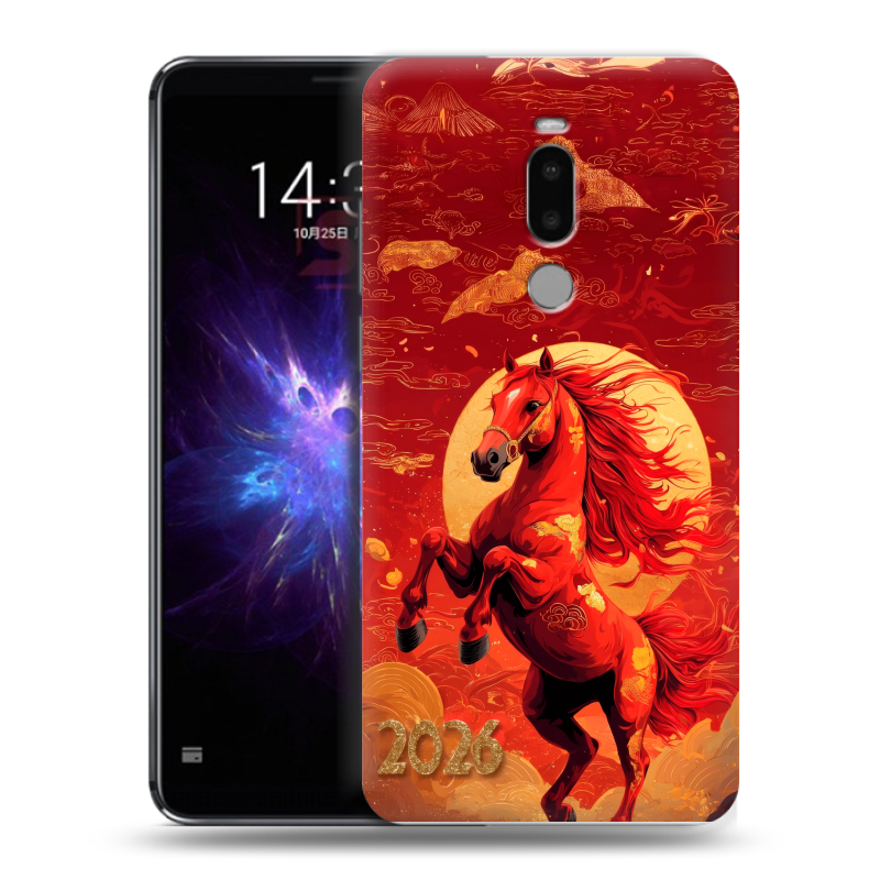 Силиконовый противоударный чехол на Meizu Note 8 с принтом Новый год Силиконовый противоударный чехол на Meizu Note 8 с принтом Новый год