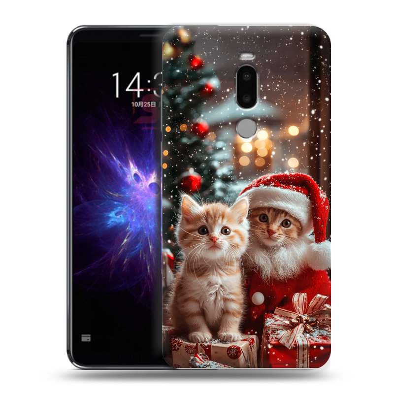 Силиконовый противоударный чехол на Meizu Note 8 с принтом Новый год Силиконовый противоударный чехол на Meizu Note 8 с принтом Новый год
