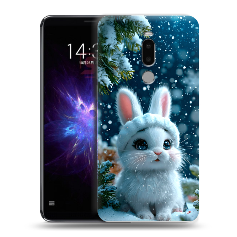 Силиконовый противоударный чехол на Meizu Note 8 с принтом Новый год Силиконовый противоударный чехол на Meizu Note 8 с принтом Новый год