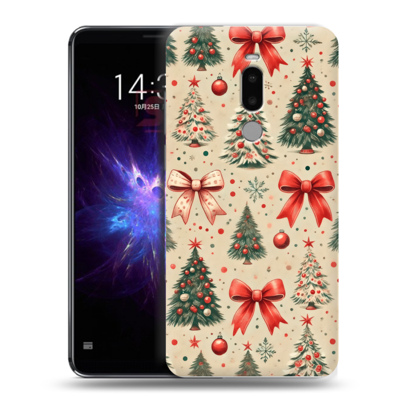 Силиконовый противоударный чехол на Meizu Note 8 с принтом Новый год Силиконовый противоударный чехол на Meizu Note 8 с принтом Новый год