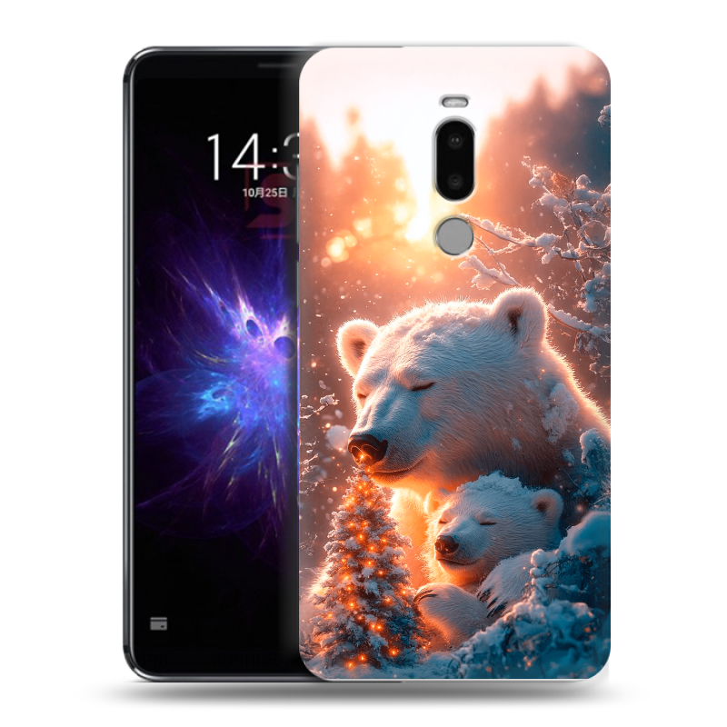 Силиконовый чехол на Meizu Note 8 с принтом Новый год Силиконовый чехол на Meizu Note 8 с принтом Новый год
