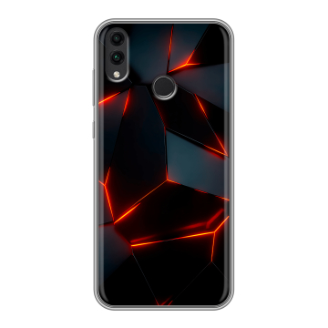 Силиконовый чехол на Huawei Honor 8C с принтом Яркие абстракции Силиконовый чехол на Huawei Honor 8C с принтом Яркие абстракции