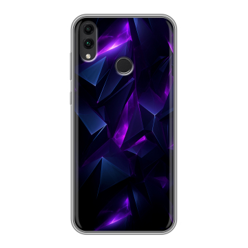 Силиконовый чехол на Huawei Honor 8C с принтом Абстракиция Силиконовый чехол на Huawei Honor 8C с принтом Абстракиция