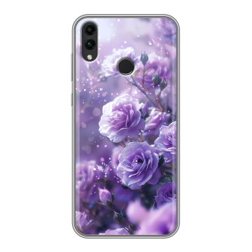 Силиконовый чехол на Huawei Honor 8C с принтом Розы цветы Силиконовый чехол на Huawei Honor 8C с принтом Розы цветы