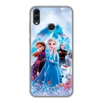 Силиконовый чехол на Huawei Honor 8C с принтом Холодное сердце Frozen Силиконовый чехол на Huawei Honor 8C с принтом Холодное сердце Frozen