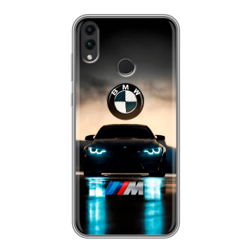 Силиконовый чехол на Huawei Honor 8C с принтом БМВ BMW Силиконовый чехол на Huawei Honor 8C с принтом БМВ BMW