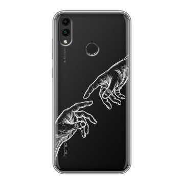 Силиконовый чехол на Huawei Honor 8C с принтом Сотворение мира