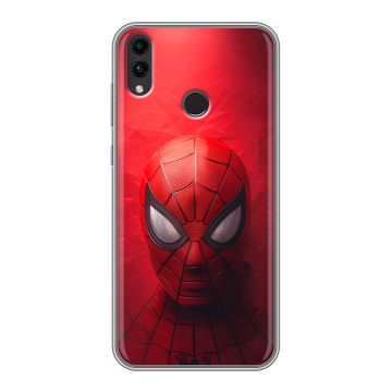 Силиконовый чехол на Huawei Honor 8C с принтом Spiderman Человек паук Силиконовый чехол на Huawei Honor 8C с принтом Spiderman Человек паук