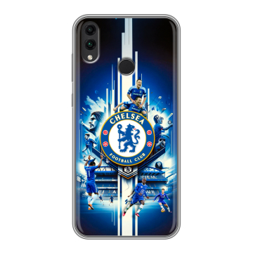 Силиконовый чехол на Huawei Honor 8C с принтом Chelsea Челси Силиконовый чехол на Huawei Honor 8C с принтом Chelsea Челси
