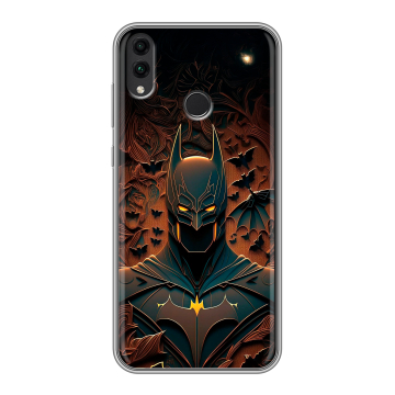Силиконовый чехол на Huawei Honor 8C с принтом Batman Бэтмен Силиконовый чехол на Huawei Honor 8C с принтом Batman Бэтмен