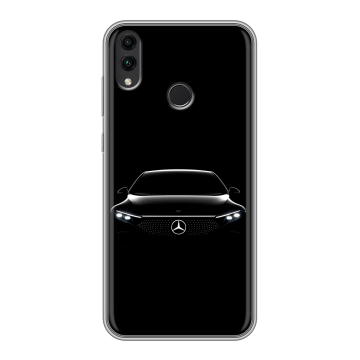 Силиконовый чехол на Huawei Honor 8C с принтом Mercedes Мерседес Силиконовый чехол на Huawei Honor 8C с принтом Mercedes Мерседес