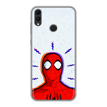 Силиконовый чехол на Huawei Honor 8C с принтом Spiderman Человек паук Силиконовый чехол на Huawei Honor 8C с принтом Spiderman Человек паук