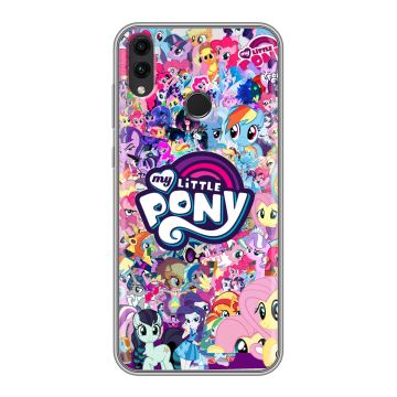 Силиконовый чехол на Huawei Honor 8C с принтом My little pony Дружба чудо Силиконовый чехол на Huawei Honor 8C с принтом My little pony Дружба чудо
