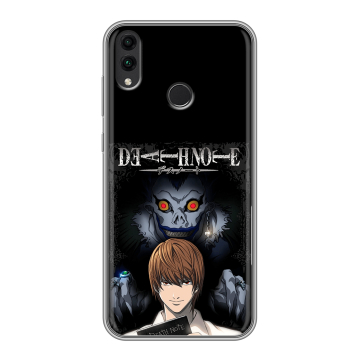 Силиконовый чехол на Huawei Honor 8C с принтом Death note Тетрадь смерти Силиконовый чехол на Huawei Honor 8C с принтом Death note Тетрадь смерти
