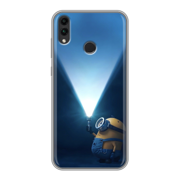 Силиконовый чехол на Huawei Honor 8C с принтом Миньоны Силиконовый чехол на Huawei Honor 8C с принтом Миньоны