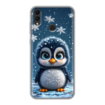 Силиконовый чехол на Huawei Honor 8C с принтом Новый год