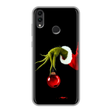 Силиконовый чехол на Huawei Honor 8C с принтом Новый год Гринч