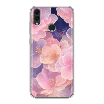 Силиконовый чехол на Huawei Honor 8C с принтом женский