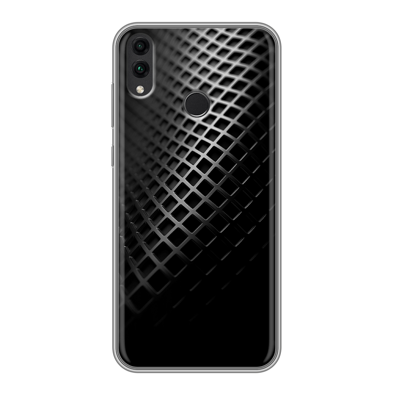 Пластиковый чехол на Huawei Honor 8C с принтом Текстура металла Пластиковый чехол на Huawei Honor 8C с принтом Текстура металла