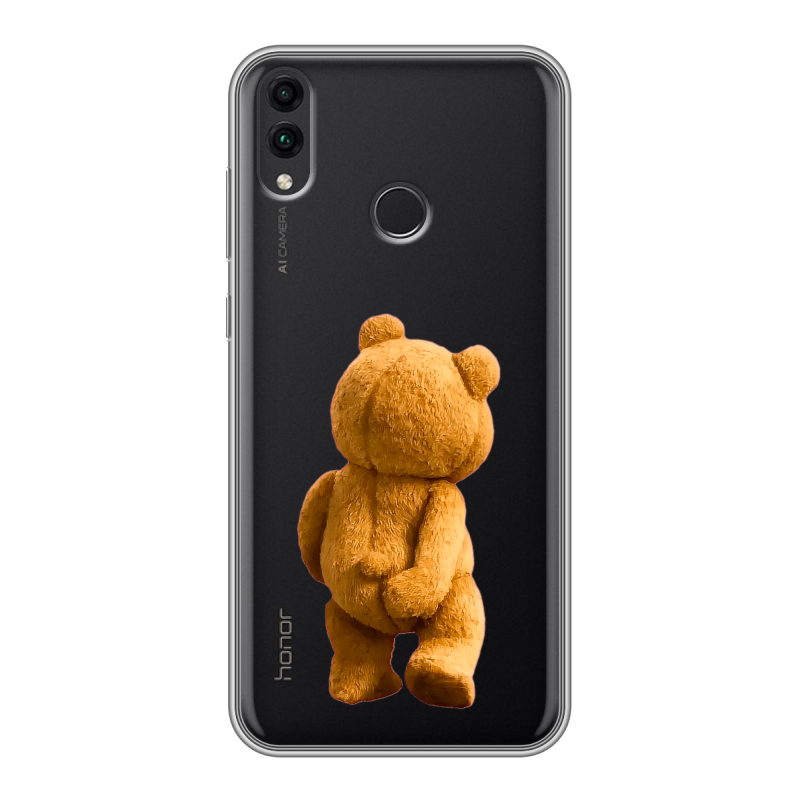 Пластиковый чехол на Huawei Honor 8C с принтом Медведь Пластиковый чехол на Huawei Honor 8C с принтом Медведь