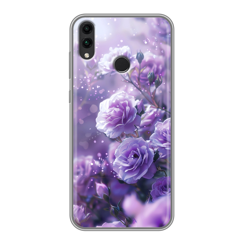 Пластиковый чехол на Huawei Honor 8C с принтом Розы цветы Пластиковый чехол на Huawei Honor 8C с принтом Розы цветы