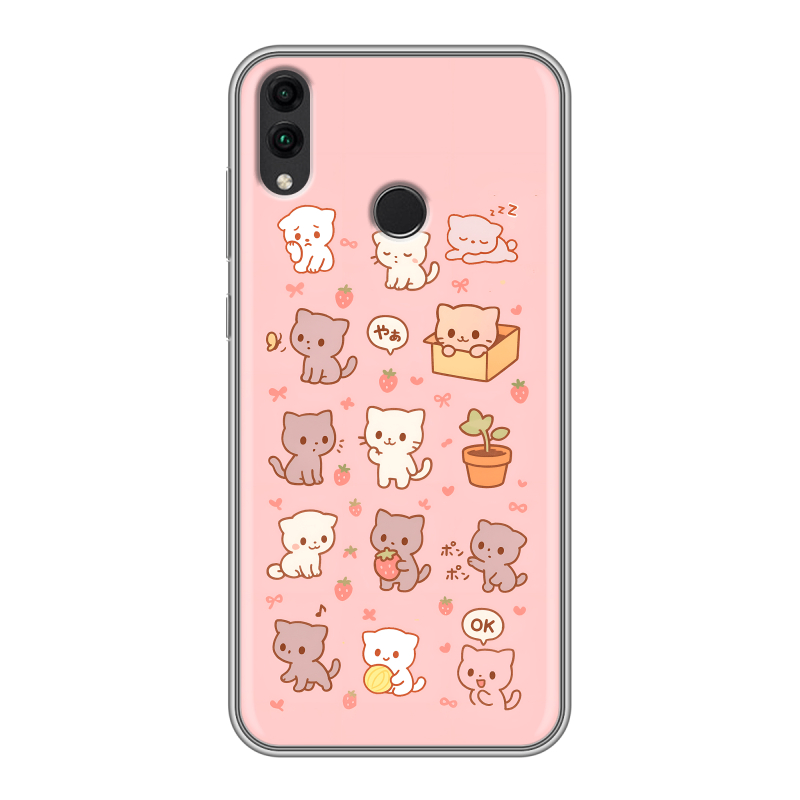 Пластиковый чехол на Huawei Honor 8C с принтом Hello Kitty Хелоу Кити Пластиковый чехол на Huawei Honor 8C с принтом Hello Kitty Хелоу Кити