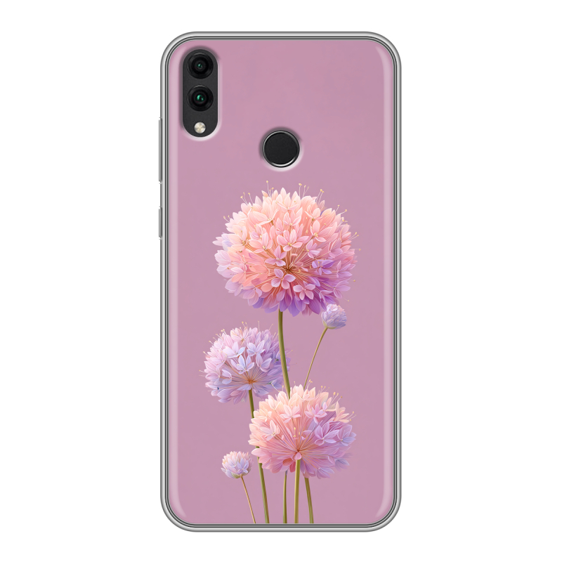 Силиконовый чехол на Huawei Honor 8C с принтом Цветы Силиконовый чехол на Huawei Honor 8C с принтом Цветы