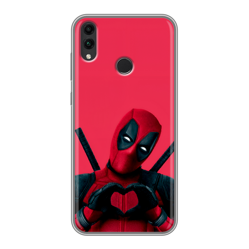 Пластиковый чехол на Huawei Honor 8C с принтом Дедпул Deadpool Пластиковый чехол на Huawei Honor 8C с принтом Дедпул Deadpool