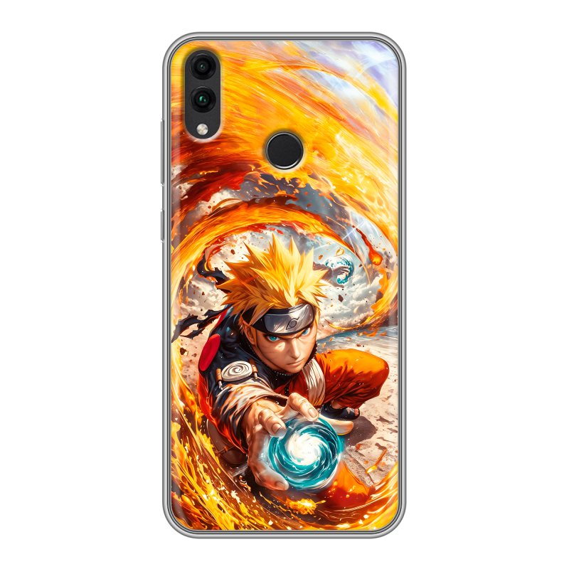 Силиконовый противоударный чехол на Huawei Honor 8C с принтом Аниме Наруто Naruto Силиконовый противоударный чехол на Huawei Honor 8C с принтом Аниме Наруто Naruto