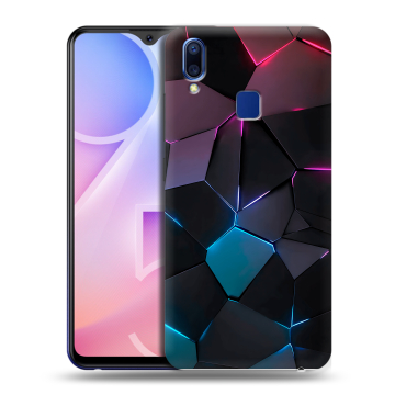 Пластиковый чехол на Vivo Y95 с принтом Геометрия неона Пластиковый чехол на Vivo Y95 с принтом Геометрия неона