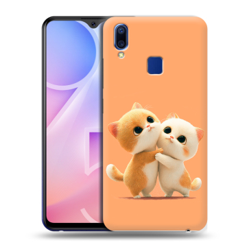 Пластиковый чехол на Vivo Y95 с принтом Милые котики Пластиковый чехол на Vivo Y95 с принтом Милые котики