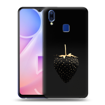 Пластиковый чехол на Vivo Y95 с принтом Черная клубника Пластиковый чехол на Vivo Y95 с принтом Черная клубника
