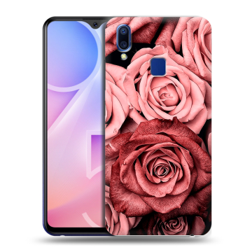 Пластиковый чехол на Vivo Y95 с принтом Цветы розы Пластиковый чехол на Vivo Y95 с принтом Цветы розы
