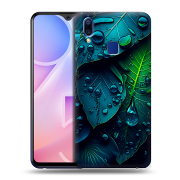 Пластиковый чехол на Vivo Y95 с принтом Листья Пластиковый чехол на Vivo Y95 с принтом Листья