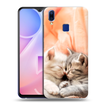 Пластиковый чехол на Vivo Y95 с принтом Котята Пластиковый чехол на Vivo Y95 с принтом Котята