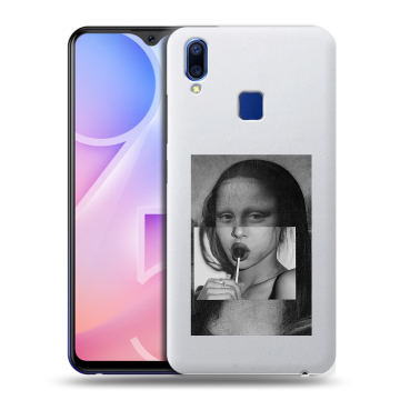 Пластиковый чехол на Vivo Y95 с принтом Мона Лиза Пластиковый чехол на Vivo Y95 с принтом Мона Лиза