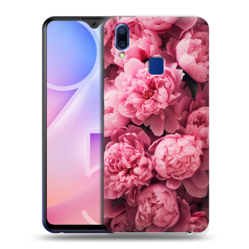Пластиковый чехол на Vivo Y95 с принтом цветы пионы Пластиковый чехол на Vivo Y95 с принтом цветы пионы